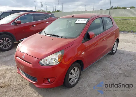 2014 Mitsubishi Mirage Es z USA, uszkodzony, nr VIN ML32A4HJXEH023873